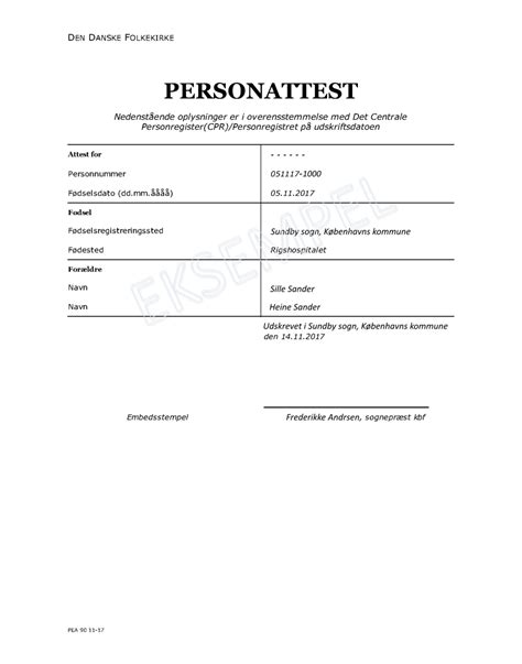 Personattest – Personregistrering.dk